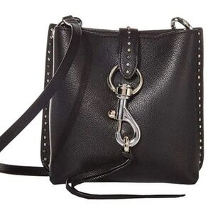 NWOT Rebecca Minkoff Black Mini Bucket Bag with Studs